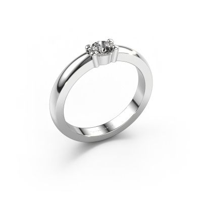 Ring Yasmin 1 950 platinum zirconia 4 mm