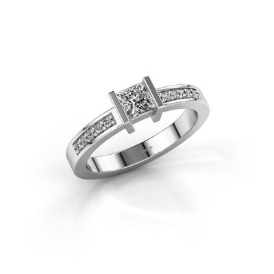 Engagement ring Jordan 585 white gold diamond 0.40 crt
