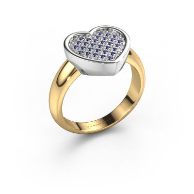 Ring Veerle 585 gold sapphire 1 mm