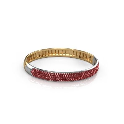 Bracelet jonc Emely 8mm 585 or jaune rubis 1.4 mm