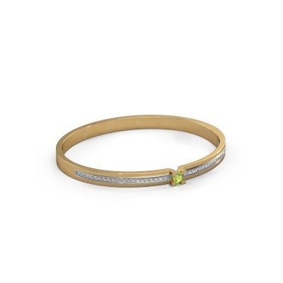 Bracelet Myrthe 585 gold peridot 4 mm