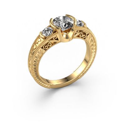 Promise ring Tasia 585 gold diamond 1.360 crt