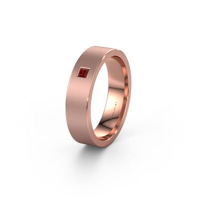 Ehering WH0101L15BMSQ 585 Roségold Granat ±5x2 mm