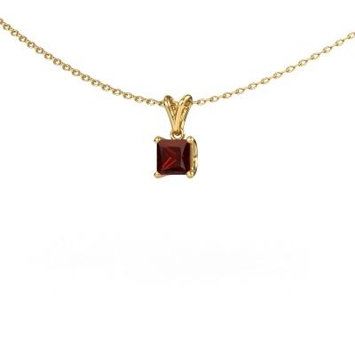 Pendant Sam SQR 585 gold garnet 4.5 mm