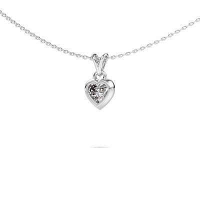 Pendentif Charlotte Heart 585 or blanc diamant 0.50 crt