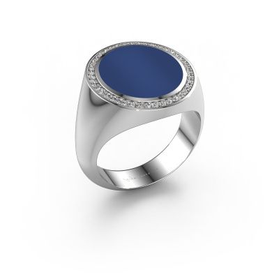 Siegelring Adam 5 585 Weißgold Lapislazuli 15x13 mm