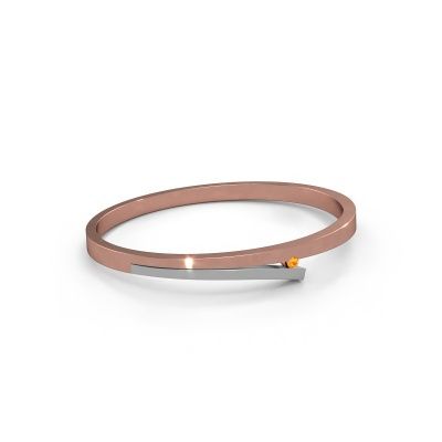 Armreif Rosario 585 Roségold Citrin 3 mm