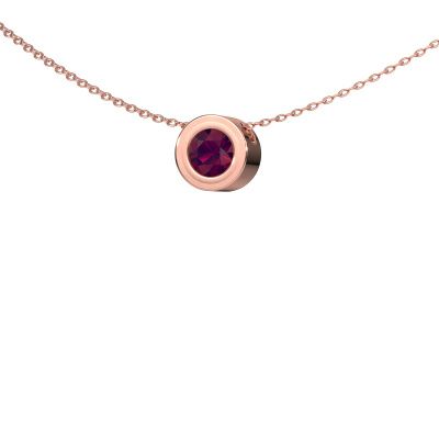 Pendant Ise 585 rose gold rhodolite 5 mm