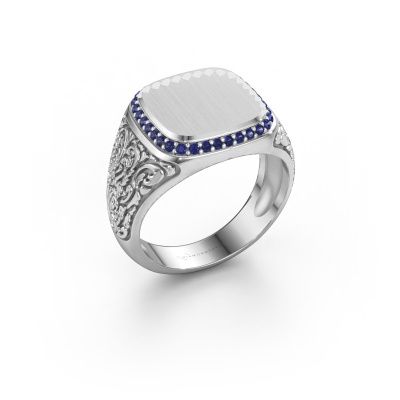 Men's ring Jesse 2 585 white gold sapphire 1.2 mm