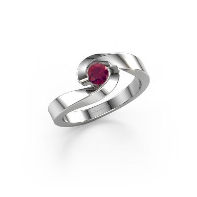 Ring Sheryl 585 white gold rhodolite 4 mm