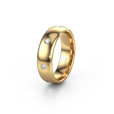 Ehering WH0105L36BP 585 Gold Aquamarin ±6x2 mm