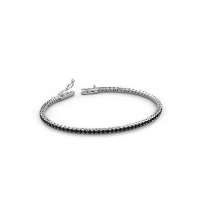 Tennisarmband Shirley 1.8 585 witgoud zwarte diamant 2.28 crt