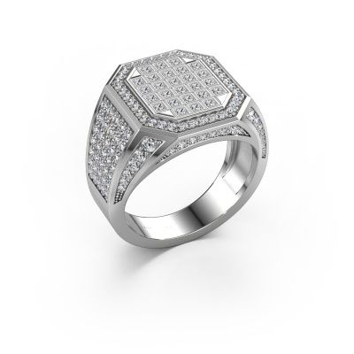 Men's ring Bjorn 950 platinum lab-grown diamond 2.082 crt