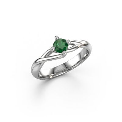 Ring Paulien 950 platinum emerald 4.2 mm