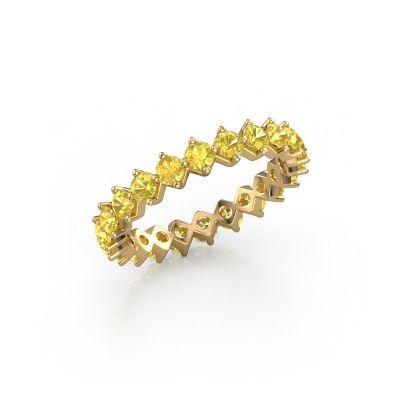 Stackable ring Janie 2.7mm 585 gold yellow sapphire 2.7 mm