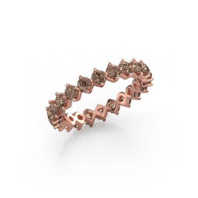 Vorsteckring Janie 2.7mm 585 Roségold Braun Diamant 1.76 crt