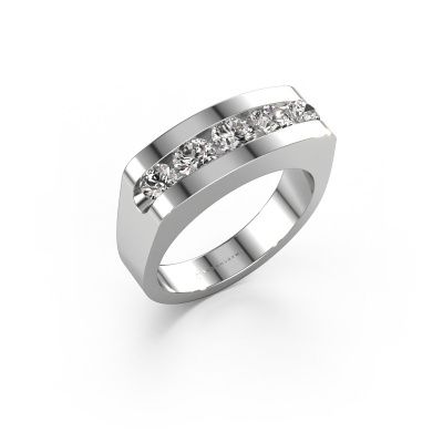 Herrenring Richard 950 Platin Zirkonia 4 mm