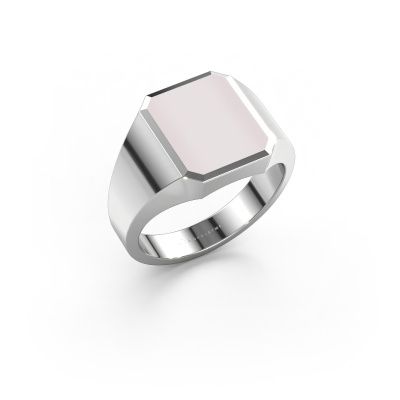 Signet ring Lars 2 585 white gold red sardonyx 12x10 mm