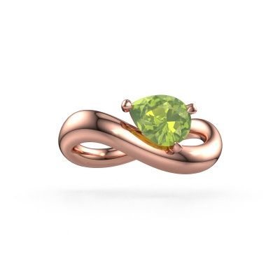Verlobungsring Chloe PER 585 Roségold Peridot 8x6 mm