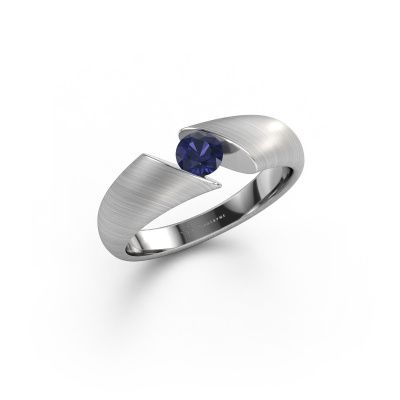 Ring Hojalien 1 585 white gold sapphire 4.2 mm