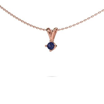 Pendant Jannette 585 rose gold sapphire 4 mm
