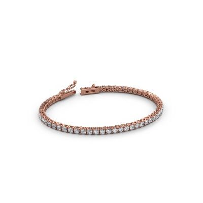 Tennis bracelet Shirley 2.7 lab diamond 585 rose gold 4.24 crt
