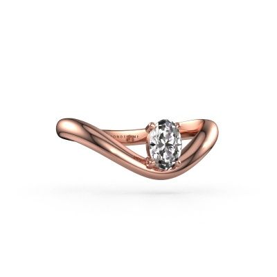 Verlobungsring Femke OVL 585 Roségold Diamant 0.40 crt
