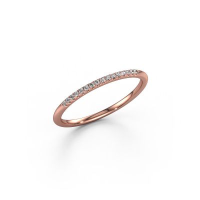Vorsteckring SR10B2H 585 Roségold Diamant 0.08 crt