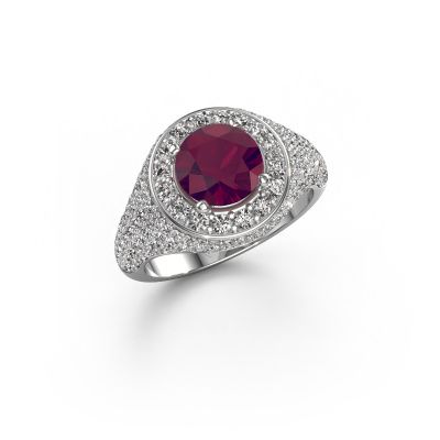 Ring Dayle 950 platinum rhodolite 7 mm
