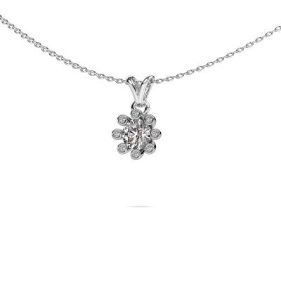 Pendant Carola 3 950 platinum diamond 0.50 crt