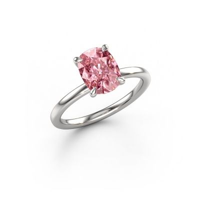 Engagement ring Crystal CSH 1 950 platinum pink lab grown diamond 8x6 mm
