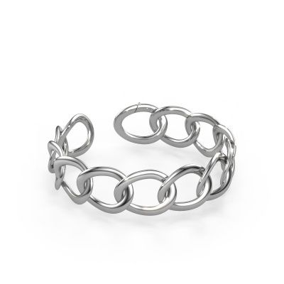 Flat link bracelet Rose 20mm 585 white gold
