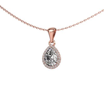 Hanger Seline per 585 rosé goud diamant 1.00 crt