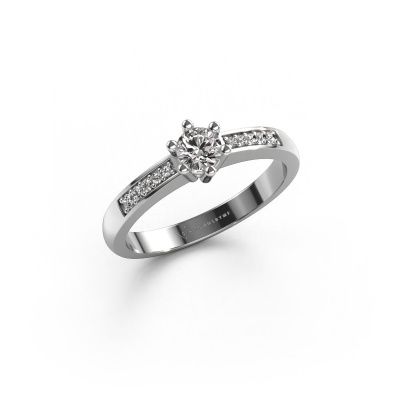 Engagement ring Luna 2 950 platinum diamond 0.30 crt
