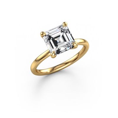 Engagement ring Crystal ASSC 1 585 gold lab grown diamond 3.00 crt