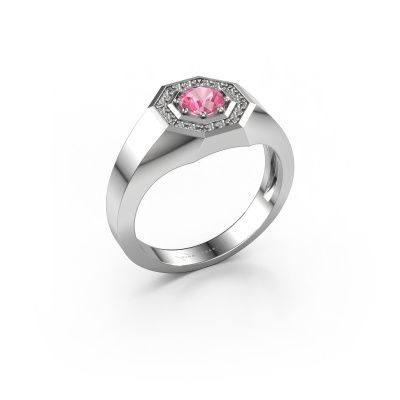 Men's ring Jaap 950 platinum pink sapphire 5 mm
