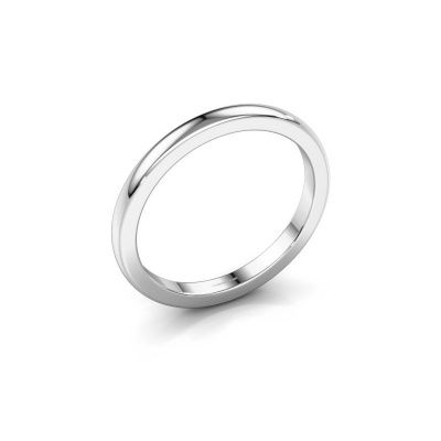 Bague superposable Astrid 2mm 585 or blanc