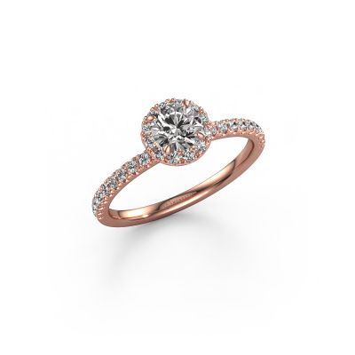 Engagement ring Miranda rnd 585 rose gold lab grown diamond 1.54 crt
