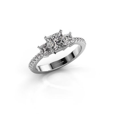 Engagement ring Dorla 585 white gold diamond 1.469 crt