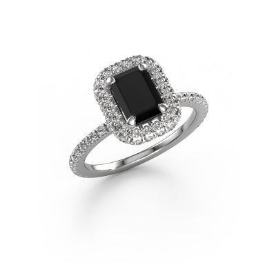 Verlobungsring Talitha EME 950 Platin Schwarz Diamant 2.118 crt