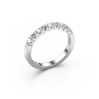 Ring Dana 9 585 white gold aquamarine 2 mm