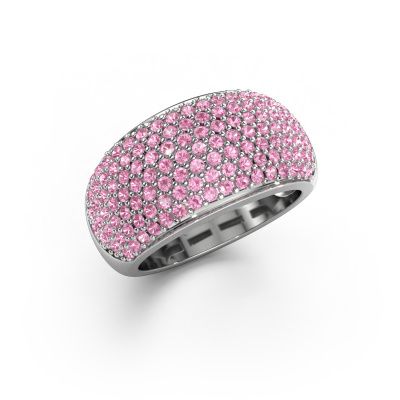 Ring Kati 950 platinum pink sapphire 1.3 mm