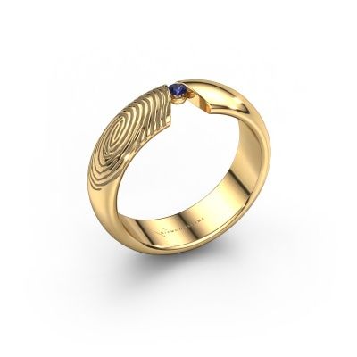 Wedding ring Leonila 585 gold ±5,5x1.8 mm sapphire