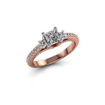 Verlobungsring Valentina 585 Roségold Diamant 0.88 crt