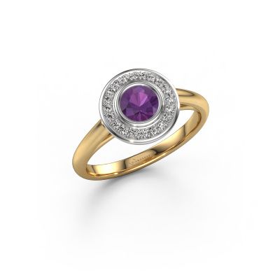 Verlobungsring Noud 1 RND 585 Gold Amethyst 4.7 mm