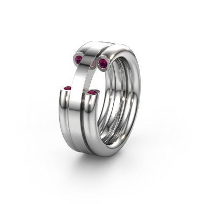 Ehering WH6018L 950 Platin Rhodolit ±8x3 mm