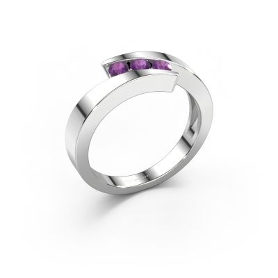 Ring Gracia 950 platinum amethyst 2.7 mm