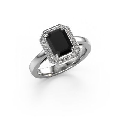 Verlobungsring Dodie 1 eme 950 Platin Schwarz Diamant 2.23 crt