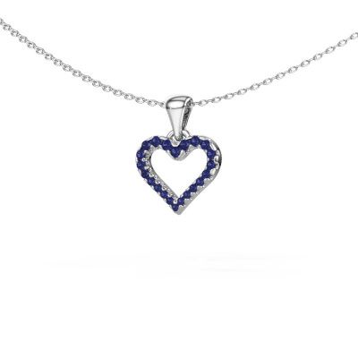 Pendant Heart 7 950 platinum sapphire 1 mm