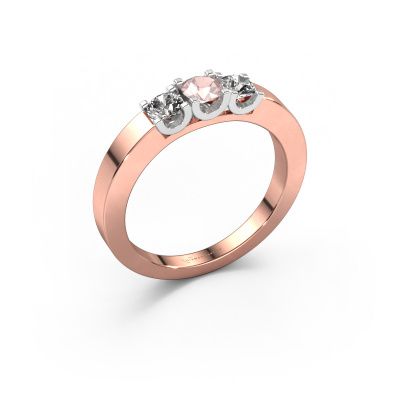 Ring Selina 1 585 Roségold Morganit Champagner 3.7 mm